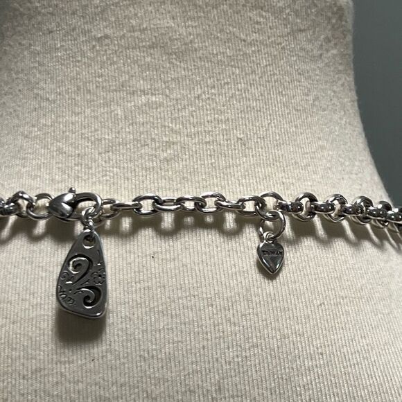 Brighton Silver Square Pendant Necklace - Picture 9 of 9